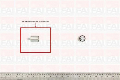 FAI AUTOPARTS t9362 -  Паразитный / Ведущий ролик, зубчатый ремень